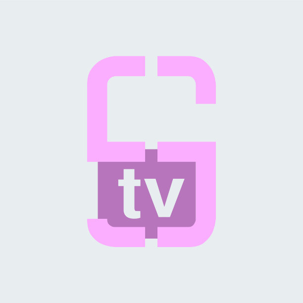 S字母概念标志为电视STV字母标志图标图片下载