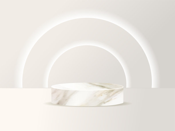 矢量大理石展台设计用于产品展示展示设计图片下载