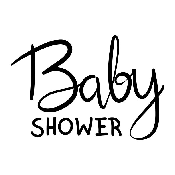 向量字母为婴儿淋浴卡。图片下载