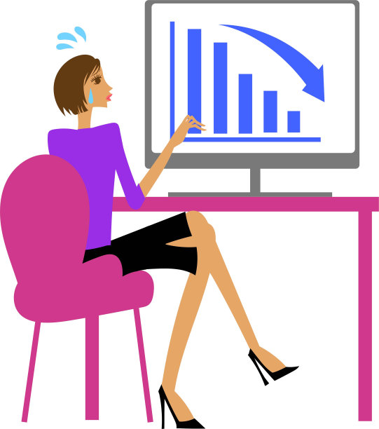 被股市崩盘震惊的女人图片下载