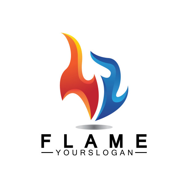 火焰logo设计模板图片下载