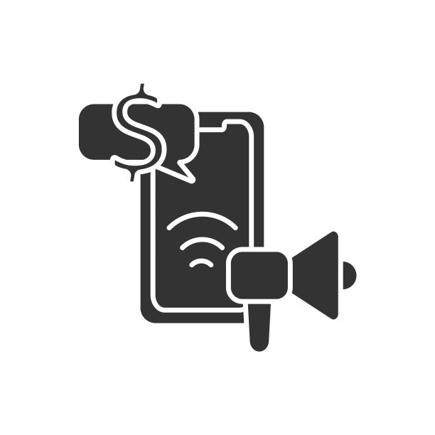 手机广告字形图标图片下载