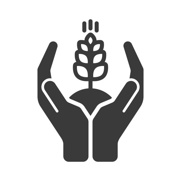 谨慎的态度将谷物作物图标孤立在白色背景上。矢量插图。图片下载