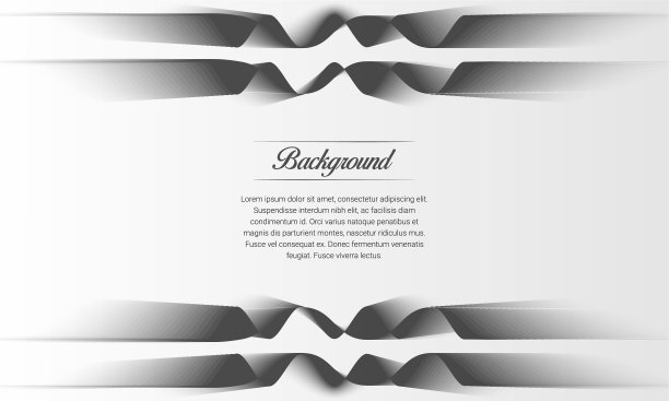 抽象黑色波浪线在白色背景图片下载