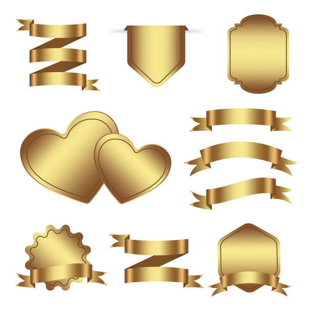 婚礼标签装饰元素系列图片下载