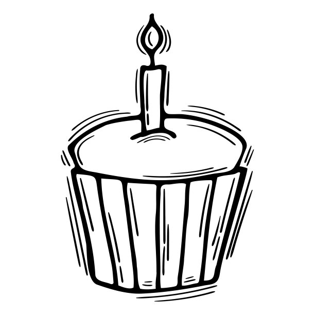 手绘蛋糕。婚礼、周年纪念日、派对、生日。涂鸦糕点食品图片下载