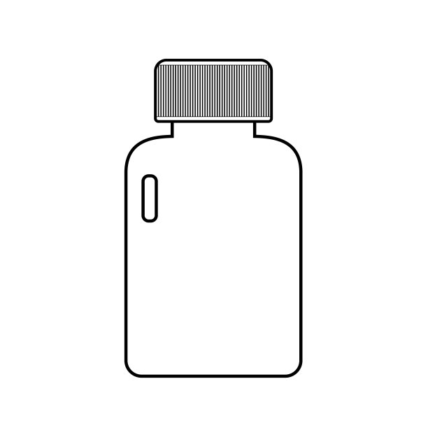 药片瓶白色补充瓶图片下载