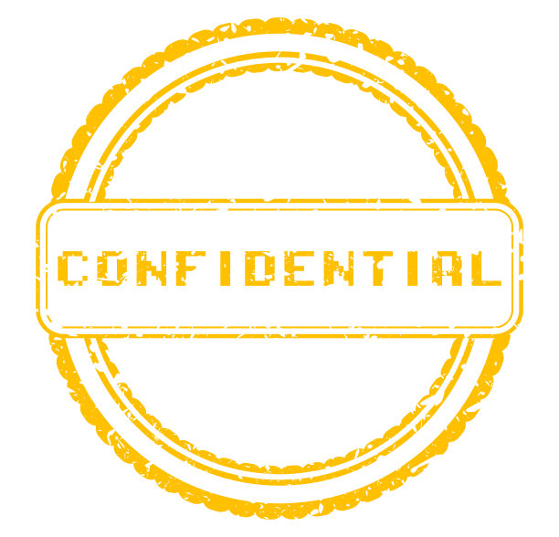 简单的复古橡胶印章机密文本。图片下载