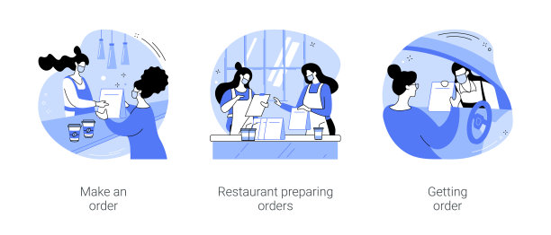 路边皮卡在餐厅孤立的卡通矢量插图se图片下载