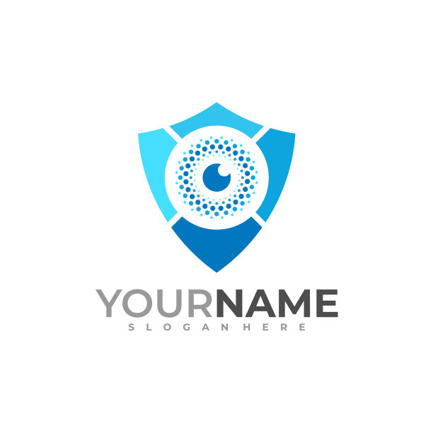 盾眼logo模板创意眼logo图片下载