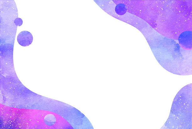 美丽的水彩风格背景插图图片下载