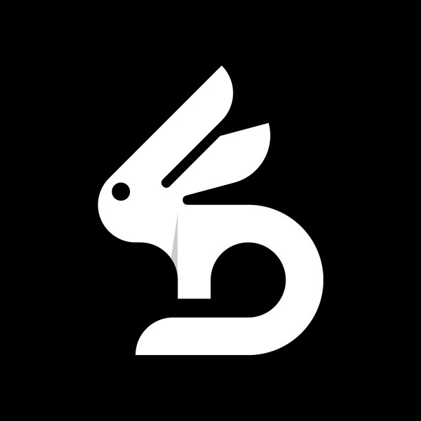 字母兔创意logo设计图片下载
