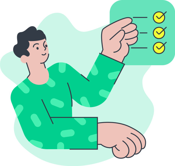 男性将完成的任务列成清单图片下载