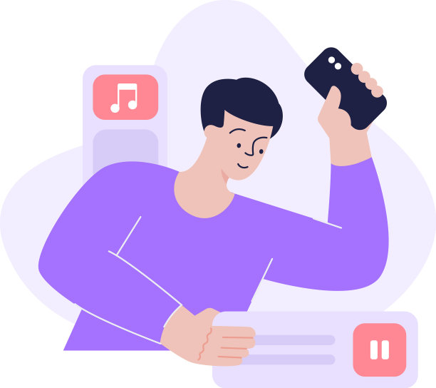 现代人在社交中享受多媒体内容图片下载