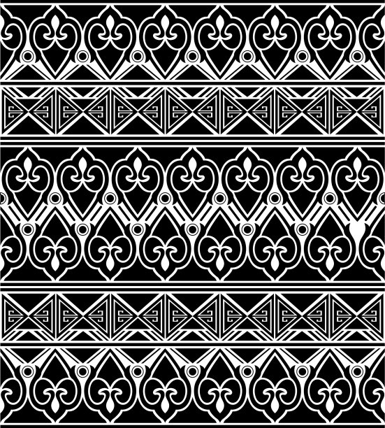 几何民族东方无缝图案图片下载