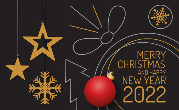 圣诞节和快乐的新年背景图片下载