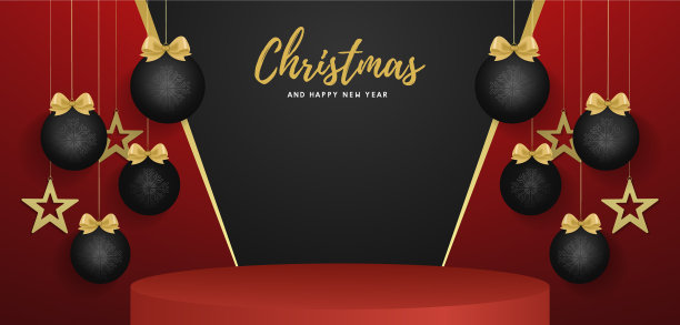 圣诞和新年的快乐背景同图片下载