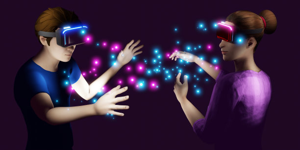 VR眼镜事件Metaverse聚会媒体播放器耳机娱乐聚会Metaverse 3D插画图片下载