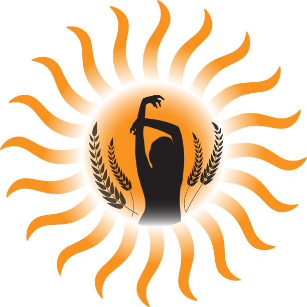 背景上的女性剪影图片下载