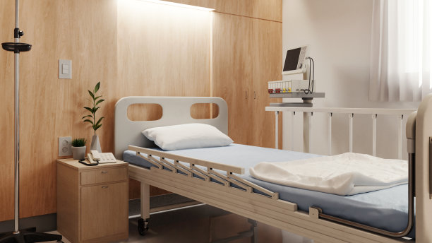 有床和设备的舒适的病房图片下载