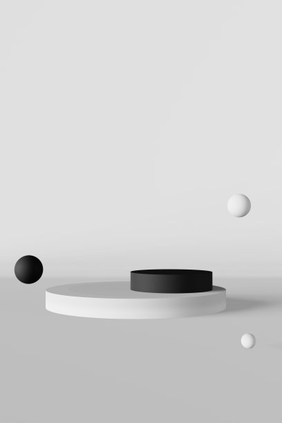 黑色裙台化妆产品展示白色背景展示哑光泡沫3d渲染抽象最小的组成图片下载