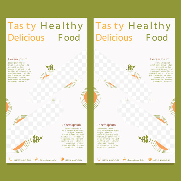 美味健康食物社交媒体故事模板图片下载