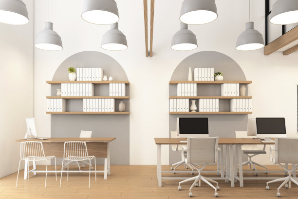 极简主义的办公室房间图片下载