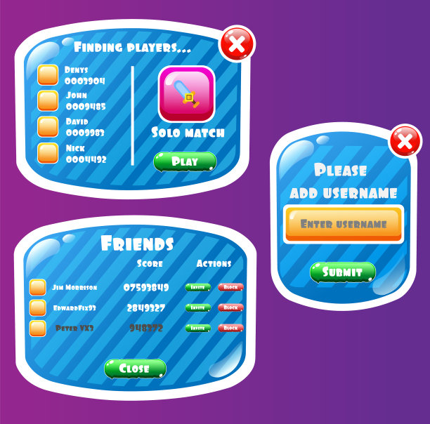 游戏UI - Windows休闲手机游戏图片下载