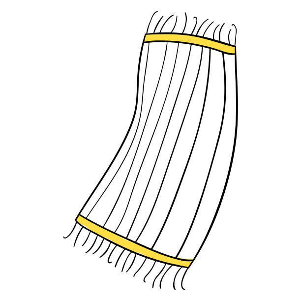 波西米亚风格的条纹沙滩毛巾。对象为暑假出海。季节设计元素。一个阳光明媚的海滩上的项目。日光浴垫，晒黑最必需的图片下载