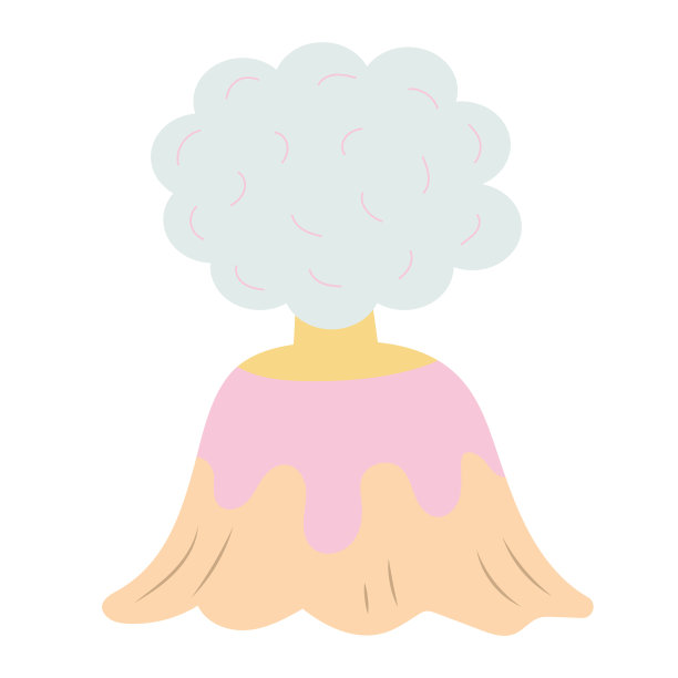 喷发的冒烟火山，熔岩流下。图片下载