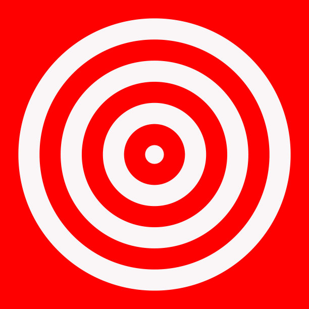 简单的径向辐射和同心圆图片下载