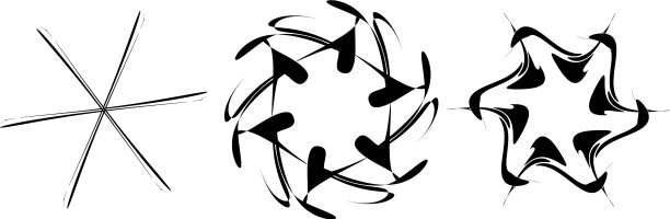 一套圆形径向几何曼荼罗图案图片下载