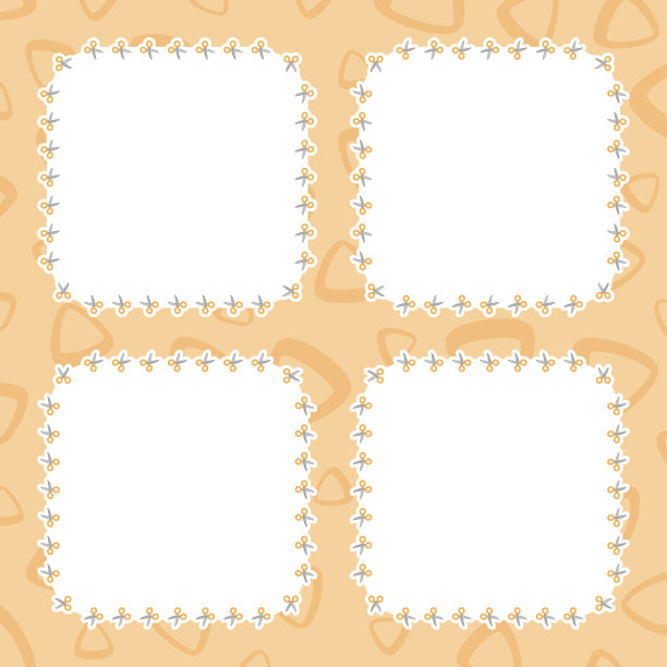 框架与剪刀横幅，海报，和贺卡图片下载