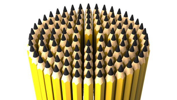 白色背景的铅笔。图片下载