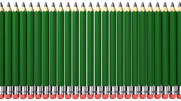 白色背景的铅笔。图片下载