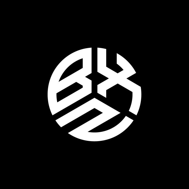 白色背景上的bxz字母标志设计图片下载