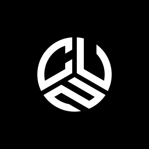 白色背景上的cun字母标志设计图片下载
