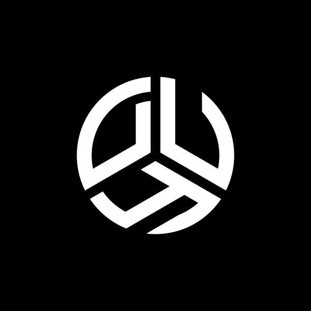 白色背景上的DUY字母标志设计图片下载