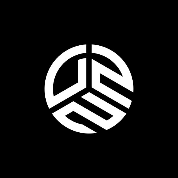 白色背景上的DZN字母标志设计图片下载