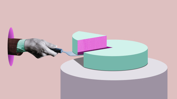 市场份额概念。图片下载