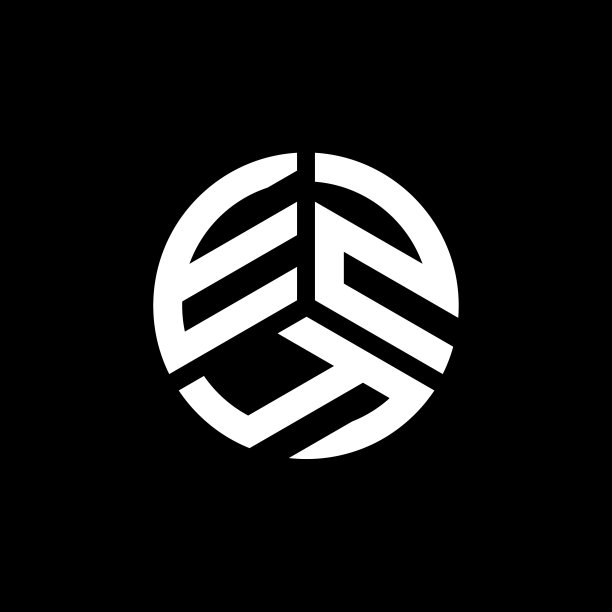白色背景上的EZY字母标志设计图片下载