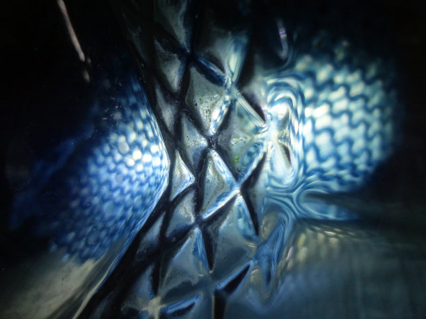 蓝色抽象模糊离焦曲线漩涡现代简单的纹理背景图片下载