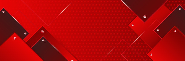 暗红色金属碳中性重叠轻六角网设计现代奢华未来科技背景。游戏技术广泛的旗帜矢量插图。图片下载