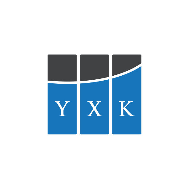 白色背景上的YXK字母标志设计图片下载