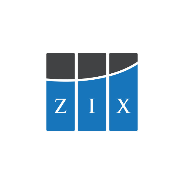 白色背景上的ZIX字母Logo设计图片下载