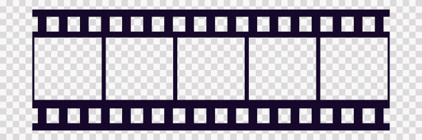 透明复古风格的老框架电影图片下载