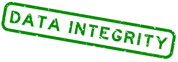 Grunge绿色数据完整性字方橡胶图片下载