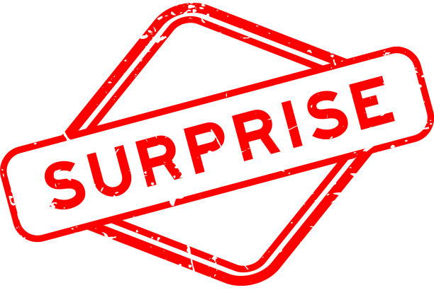 蹩脚的红色惊喜字橡胶印章印章图片下载