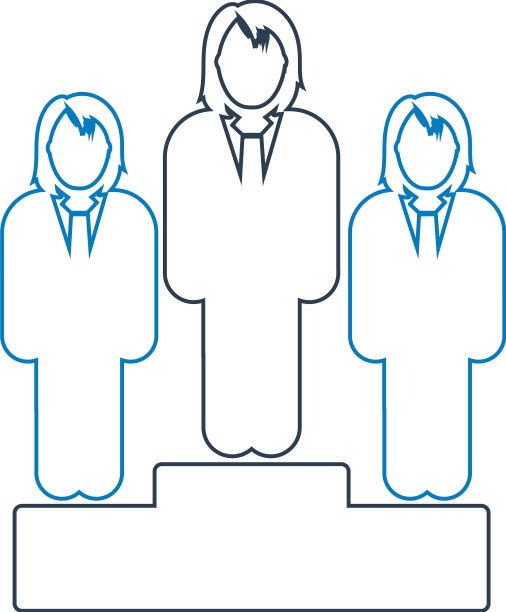 商业领袖图标线条风格eps图片下载