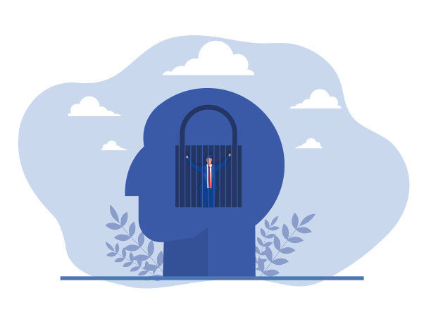 人类在监狱里锁着固定的思维方式人类图片下载